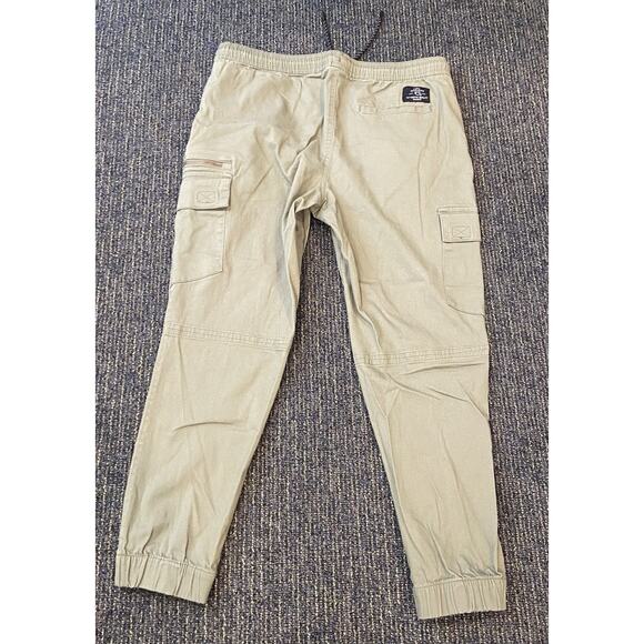 Tony Hawk Pants Mens XL green Drawstring Cargo Stretch Cuff Waist Jogger - Picture 7 of 8